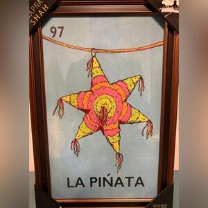 Wall Art La Loteria Prints-  New Framed - Piñata